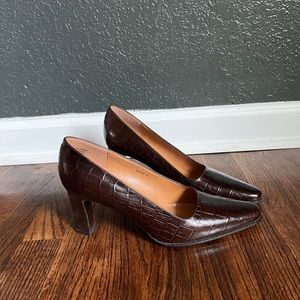 Vintage Ralph Lauren Brown Heels Size 9B